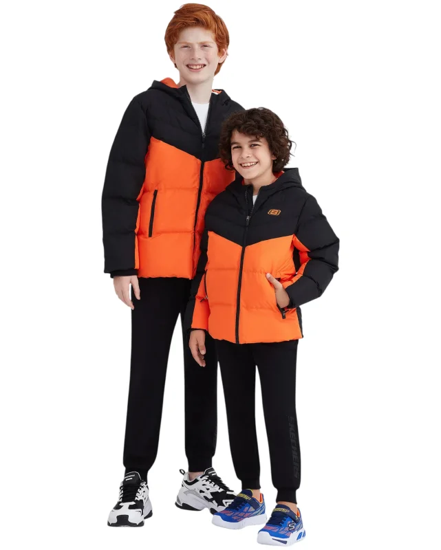 Skechers Outerwear Padded Turuncu Çocuk Mont 