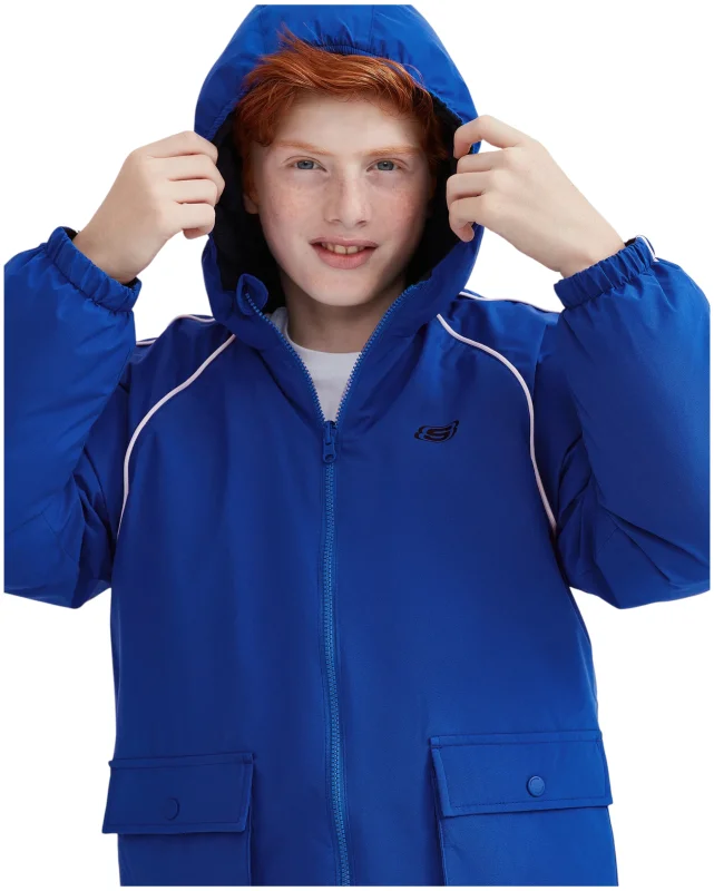Skechers Outerwear Reversible Coated Mavi Çocuk Mont - 3