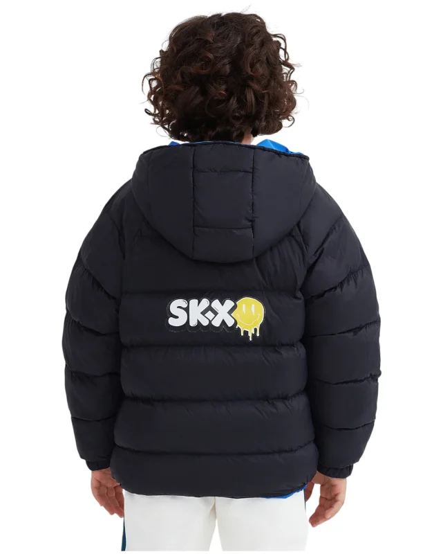Skechers Outerwear Reversible Coated Mavi Çocuk Mont - 4