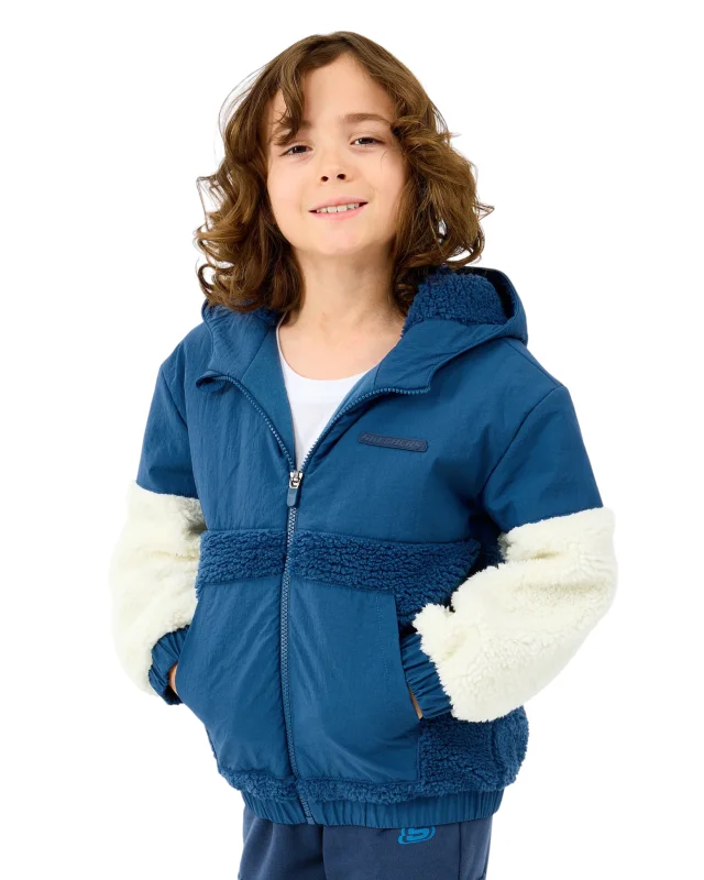 Skechers B Sherpa Jacket Lacivert Çocuk Mont - Skechers (1)