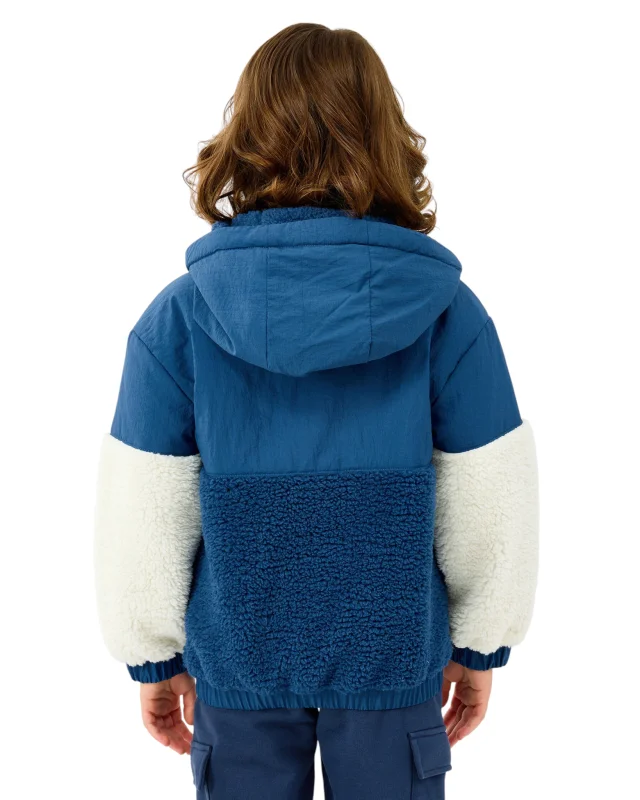 Skechers B Sherpa Jacket Lacivert Çocuk Mont - 4