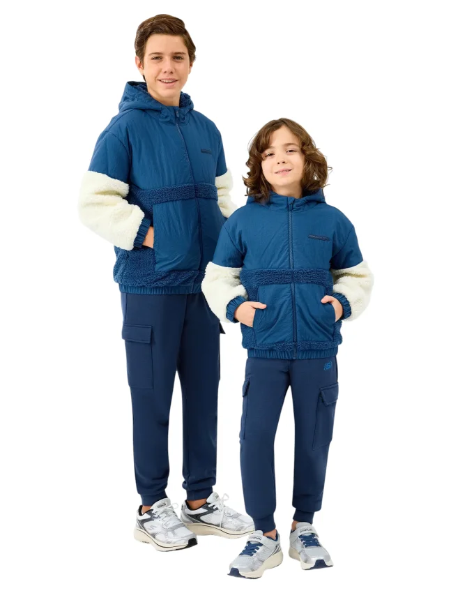 Skechers B Sherpa Jacket Lacivert Çocuk Mont - 5