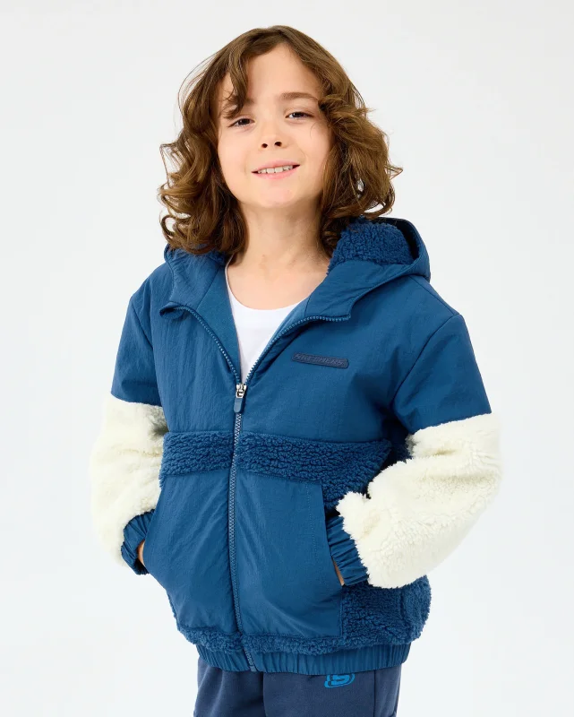 Skechers B Sherpa Jacket Lacivert Çocuk Mont - 3