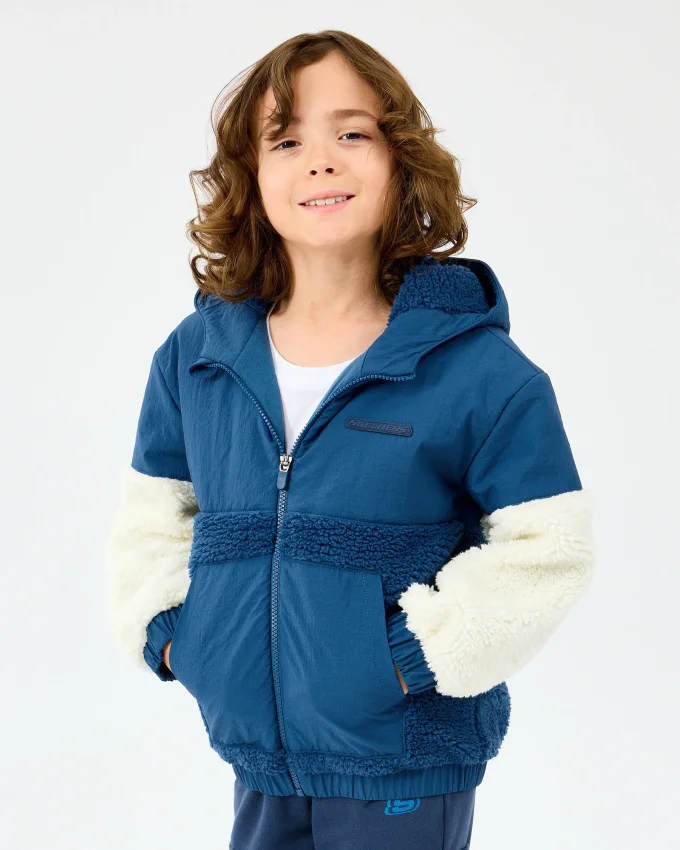 Skechers B Sherpa Jacket Lacivert Çocuk Mont - 3