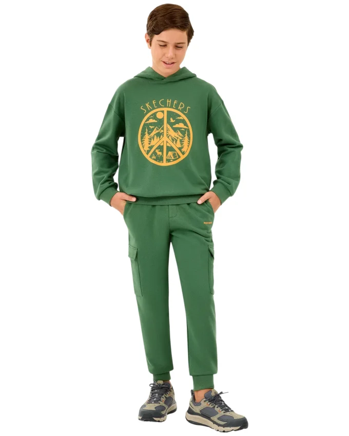 Skechers B Sweatpant Haki Çocuk Eşofman Altı - 1