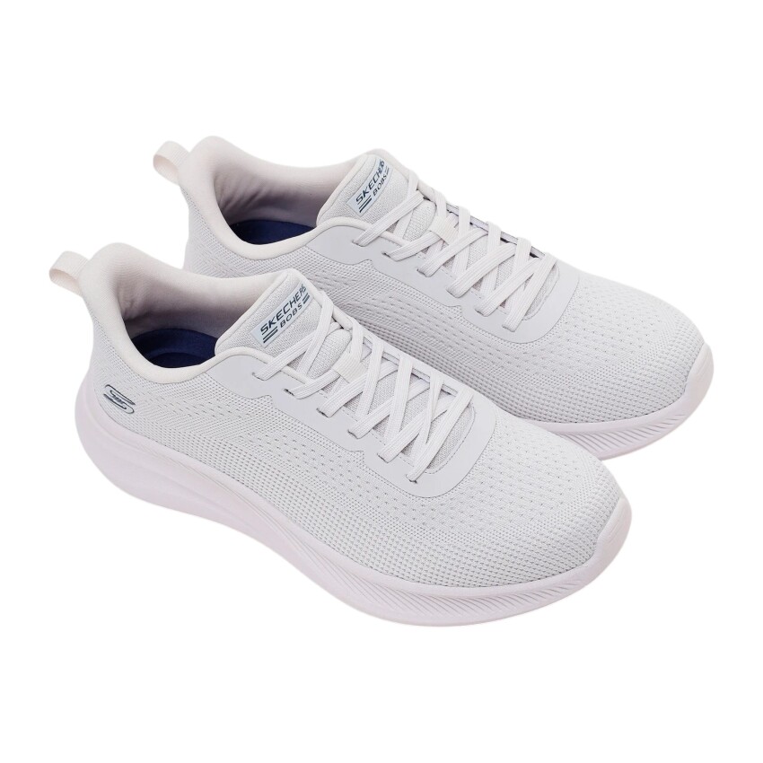 Skechers Bobs Moda Flex Gri Erkek Günlük Ayakkabı - 4