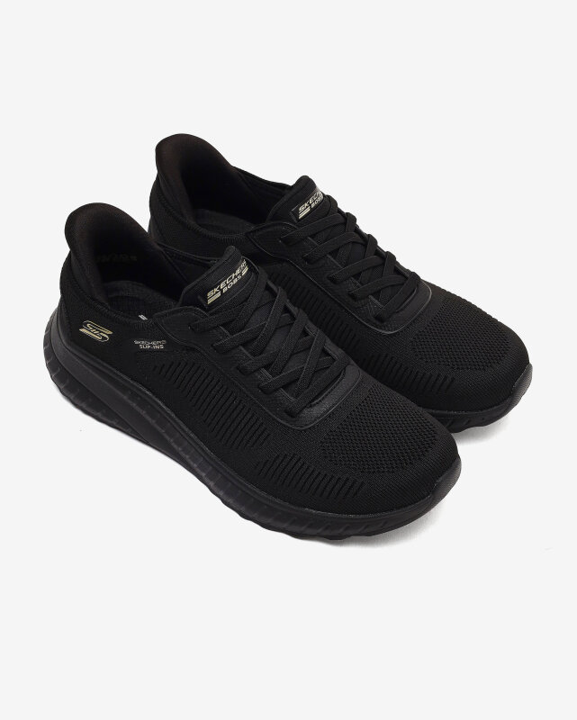 Skechers Bobs Squad Chaos Current Muse Siyah Kadın Günlük Ayakkabı - 5