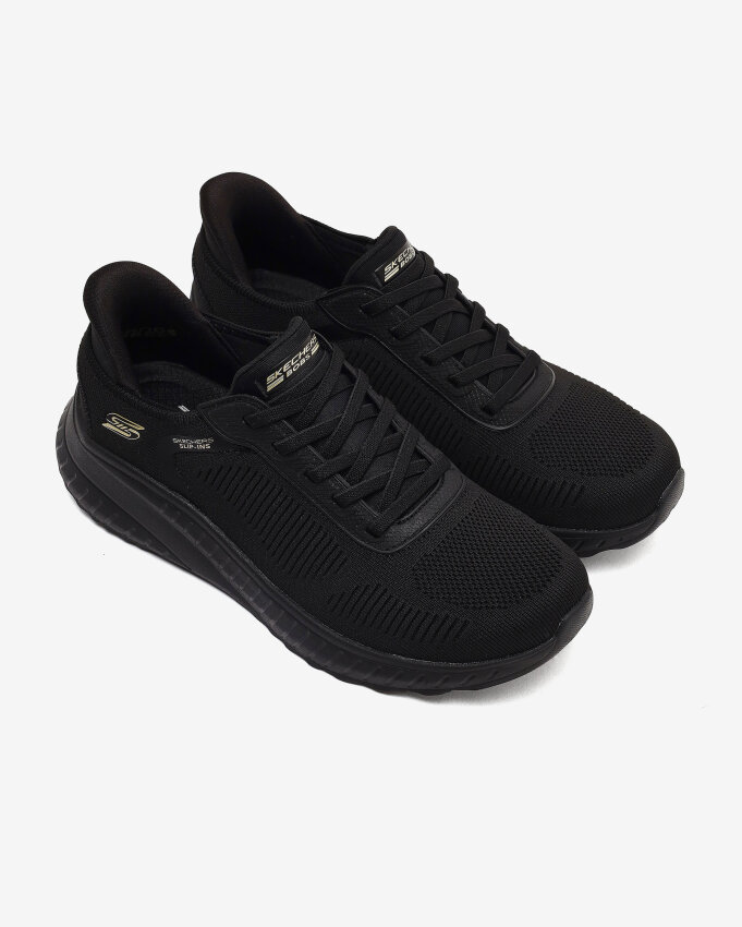 Skechers Bobs Squad Chaos Current Muse Siyah Kadın Günlük Ayakkabı - 5