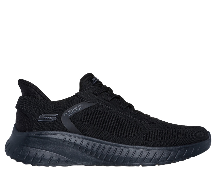 Skechers Bobs Squad Chaos Solid Step Siyah Erkek Günlük Ayakkabı - 1