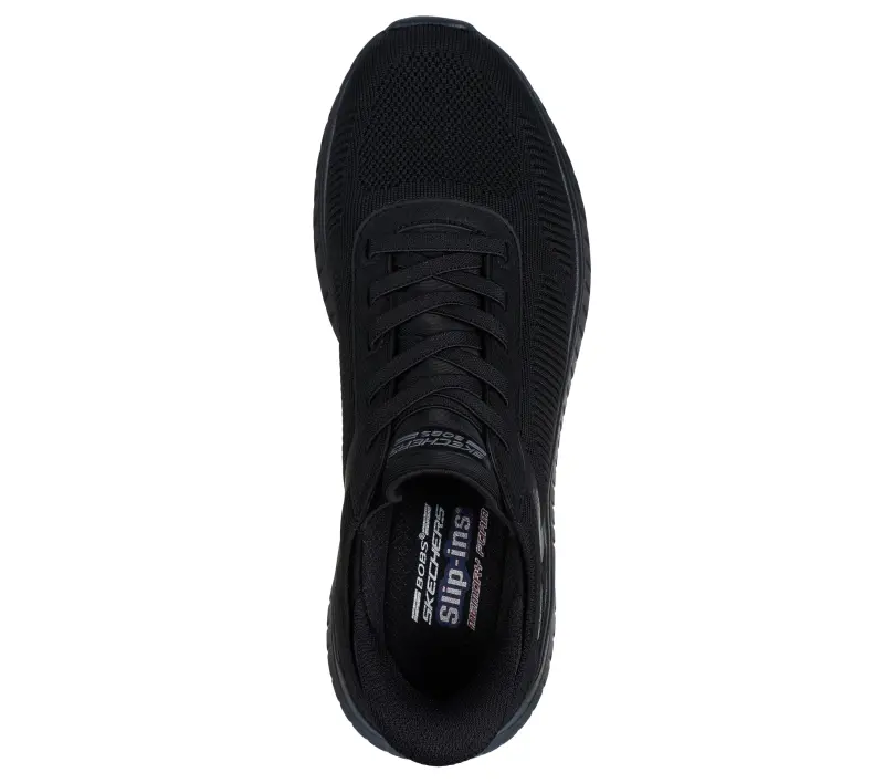 Skechers Bobs Squad Chaos Solid Step Siyah Erkek Günlük Ayakkabı - 4