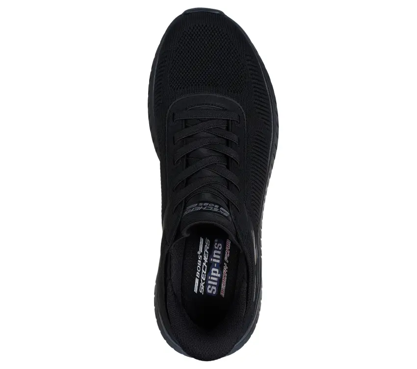 Skechers Bobs Squad Chaos Solid Step Siyah Erkek Günlük Ayakkabı - 4