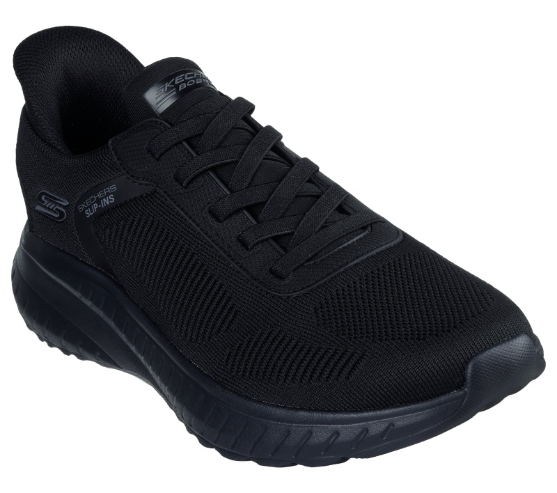 Skechers Bobs Squad Chaos Solid Step Siyah Erkek Günlük Ayakkabı - 6