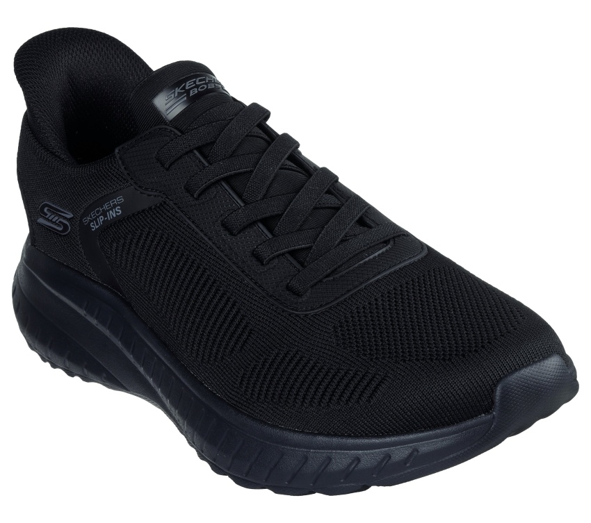Skechers Bobs Squad Chaos Solid Step Siyah Erkek Günlük Ayakkabı - 6