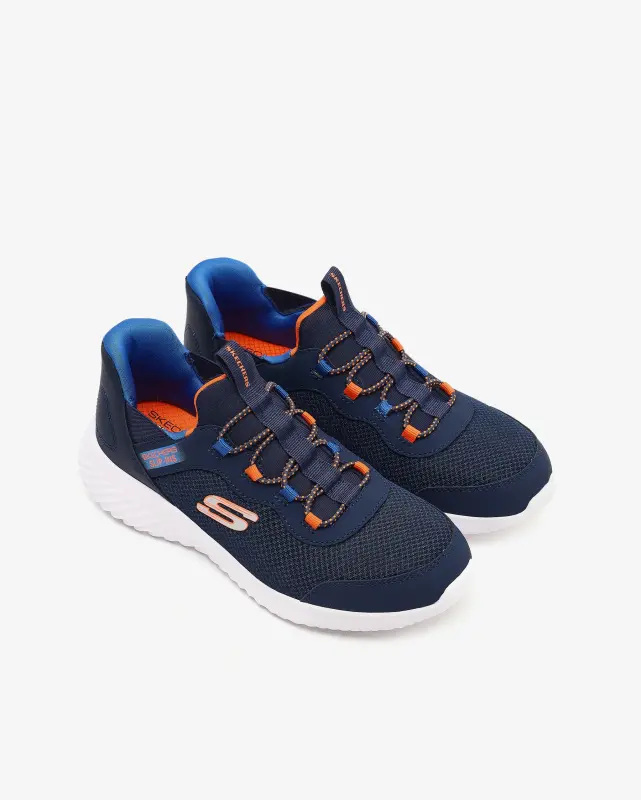 Skechers Bounder Brisk-Burst Lacivert Çocuk Günlük Ayakkabı - 6