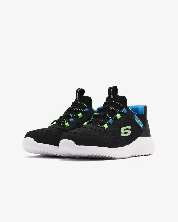 Skechers Bounder Brisk-Burst Siyah Çocuk Günlük Ayakkabı - 3
