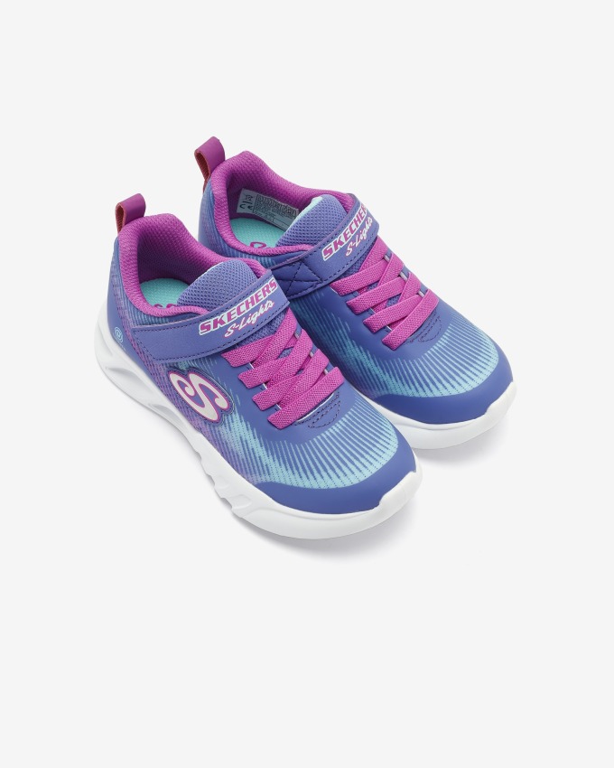 Skechers Cosmic Glow Rainbow Beam Mor Çocuk Günlük Ayakkabı - 4