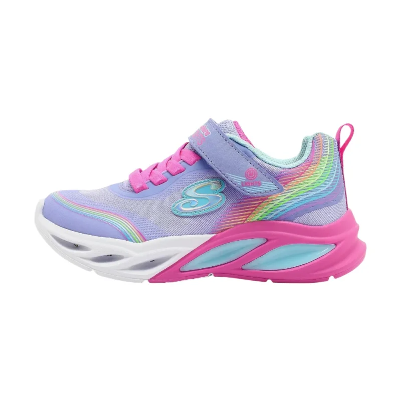 Skechers Cosmic Glow Rainbow Beam Mor Çocuk Günlük Ayakkabı 