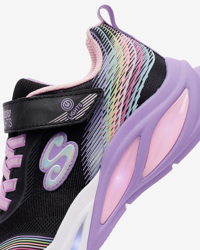 Skechers Cosmic Glow Rainbow Beam Siyah Çocuk Günlük Ayakkabı - 7