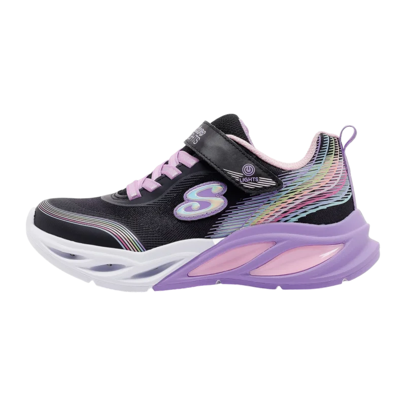Skechers Cosmic Glow Rainbow Beam Siyah Çocuk Günlük Ayakkabı - 1