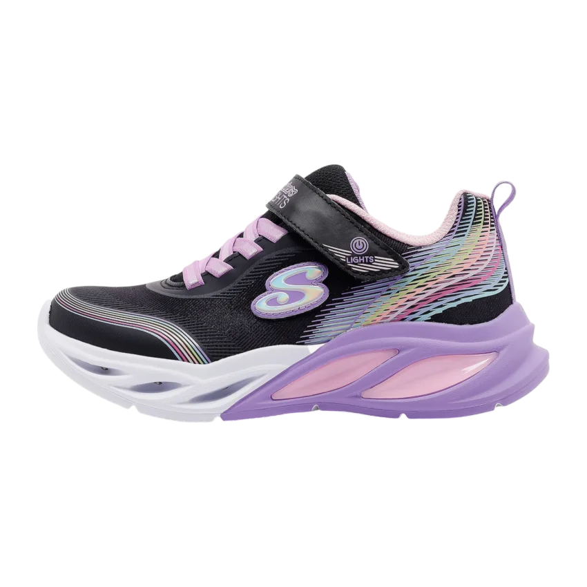 Skechers Cosmic Glow Rainbow Beam Siyah Çocuk Günlük Ayakkabı - 1