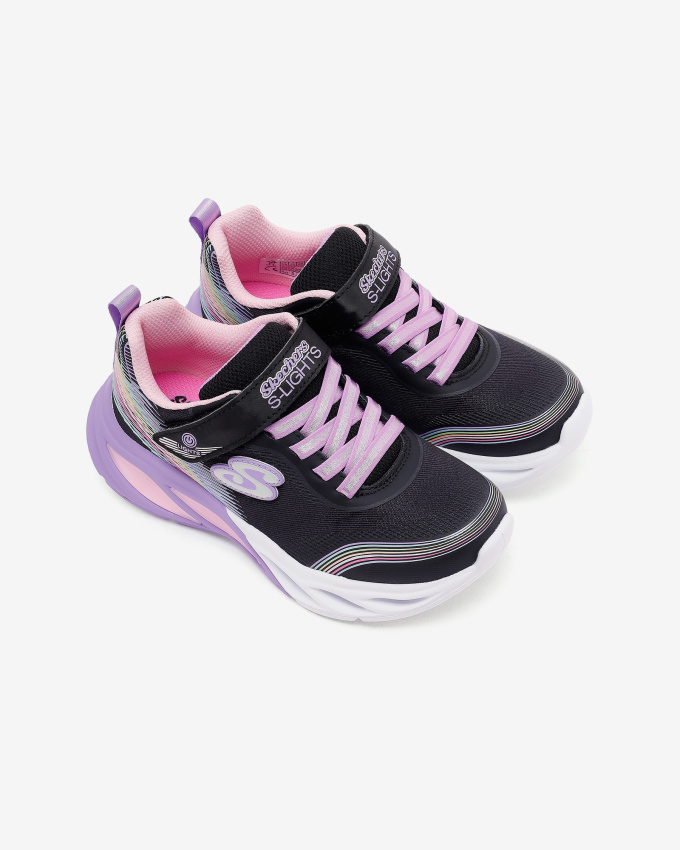 Skechers Cosmic Glow Rainbow Beam Siyah Çocuk Günlük Ayakkabı - 6
