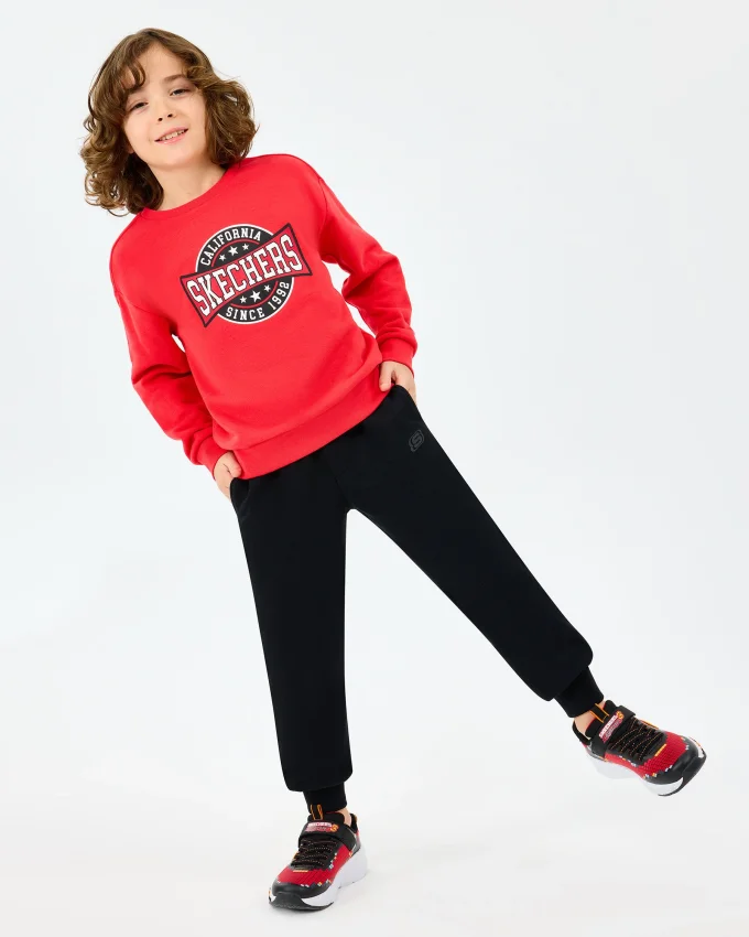 Skechers Crewneck Kırmızı Çocuk Sweatshirt - 2