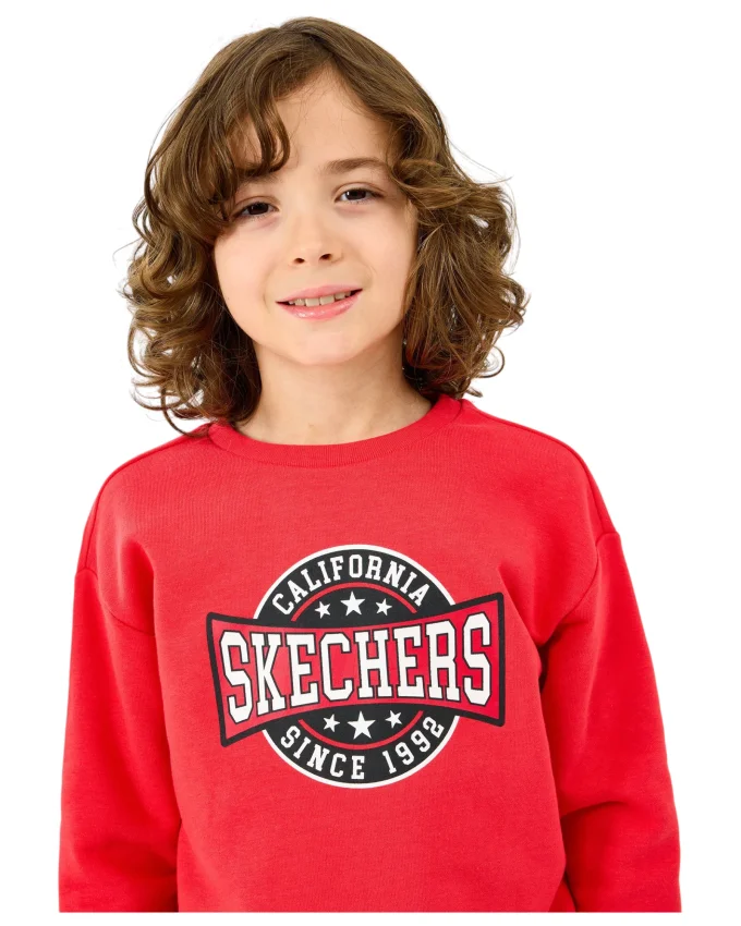 Skechers Crewneck Kırmızı Çocuk Sweatshirt - 2