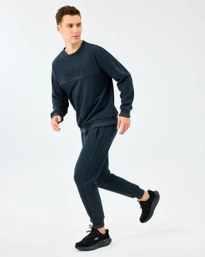 Skechers Crewneck Siyah Erkek Sweatshirt - 4