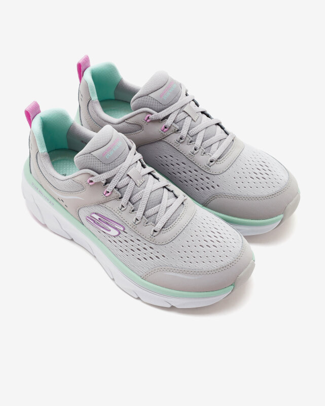 Skechers D'Lux Walker 2.0 - Daisy Doll Gri Kadın Günlük Ayakkabı - 3
