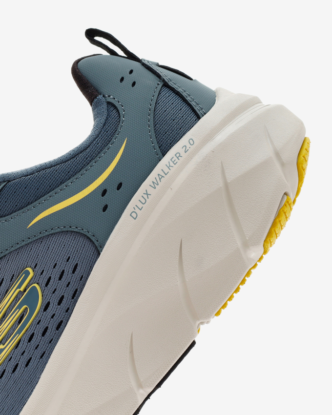 Skechers D'LUX WALKER 2.0 - DURVEN Gri Erkek Günlük Ayakkabı - 6