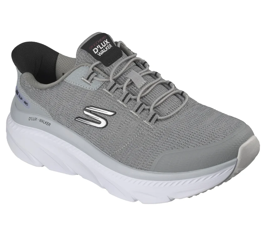 Skechers D'lux Walker 3.0 Gri Erkek Günlük Ayakkabı - 3