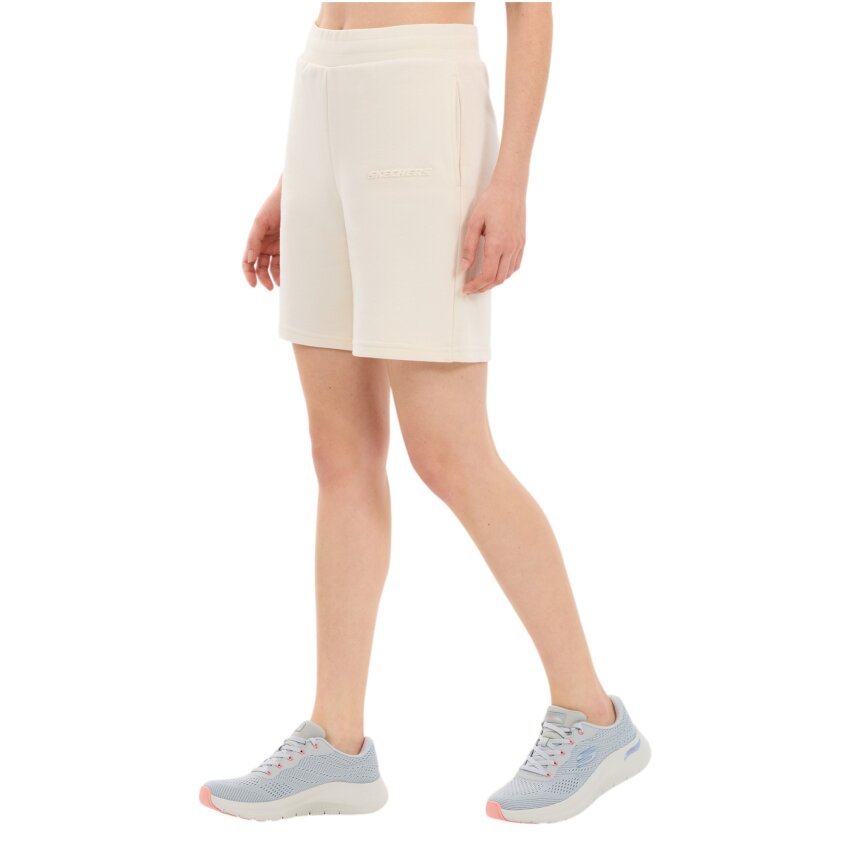Skechers Essential 5 Inch Sweat Short Sweat Beyaz Kadın Şort - 1