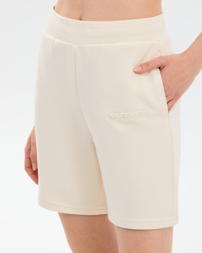 Skechers Essential 5 Inch Sweat Short Sweat Beyaz Kadın Şort - 4