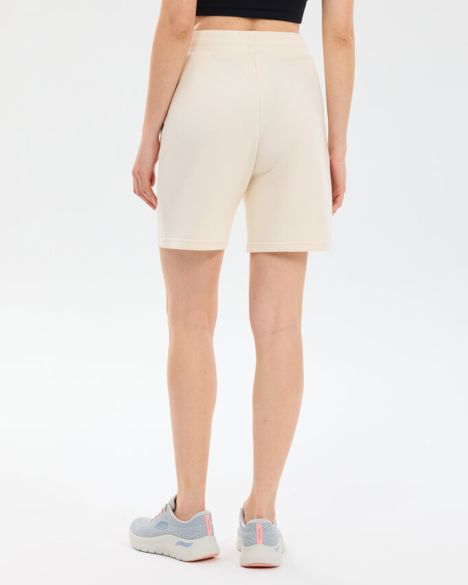 Skechers Essential 5 Inch Sweat Short Sweat Beyaz Kadın Şort - 5