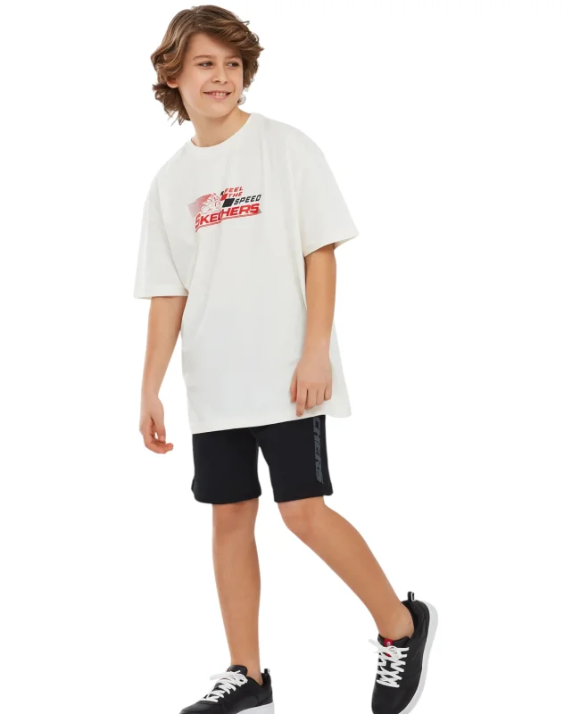 Skechers Essential B 5 Inch Siyah Çocuk Şort - Skechers (1)