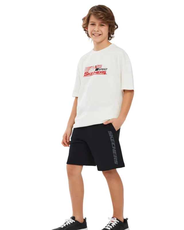 Skechers Essential B 5 Inch Siyah Çocuk Şort 