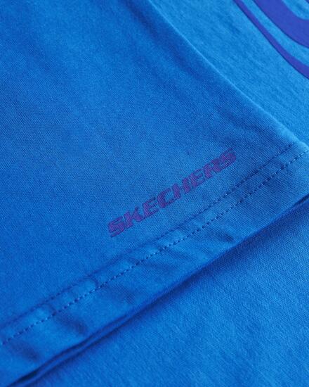 Skechers Essential B Short Sleeve T-Shirt Mavi Çocuk Tshirt - 9