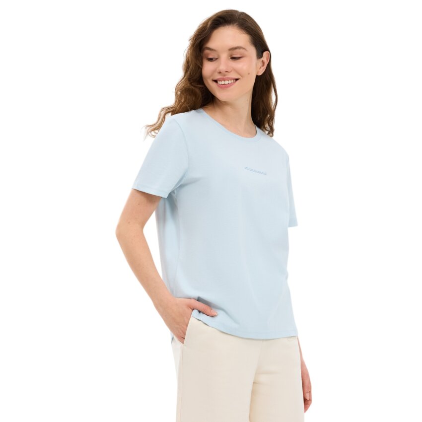 Skechers Essential Crewneck Mavi Kadın Tshirt - 2