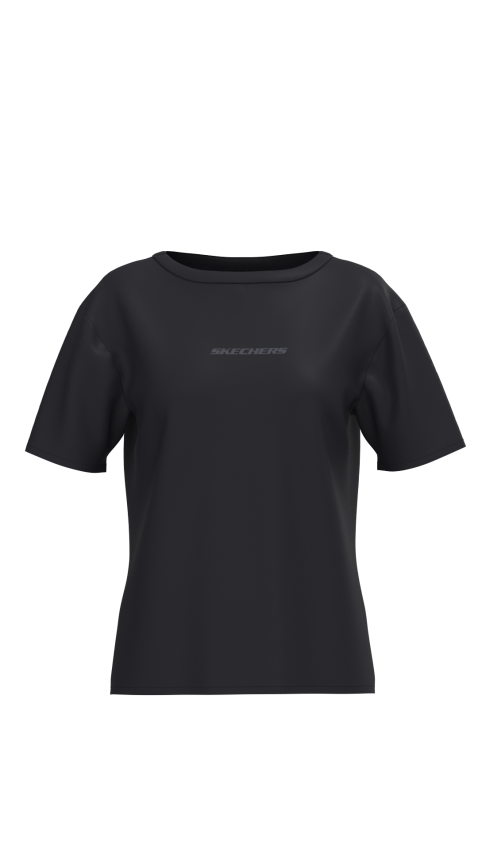 Skechers Essential Crewneck Siyah Kadın Tshirt - 1