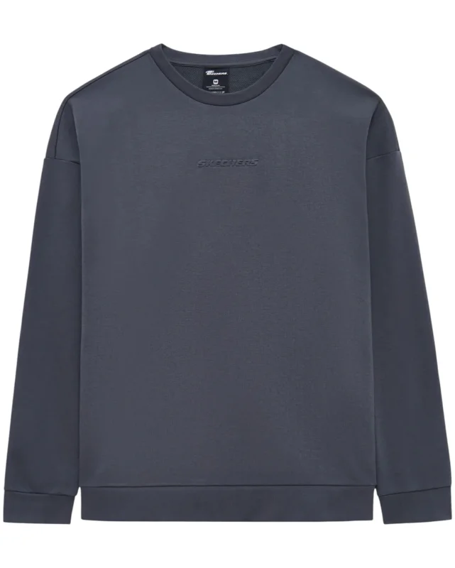 Skechers Essential Crewneck Sweatshirt Gri Erkek Sweatshirt - 1
