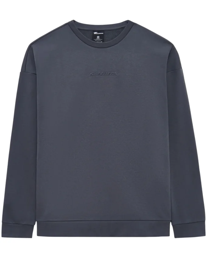 Skechers Essential Crewneck Sweatshirt Gri Erkek Sweatshirt - 1
