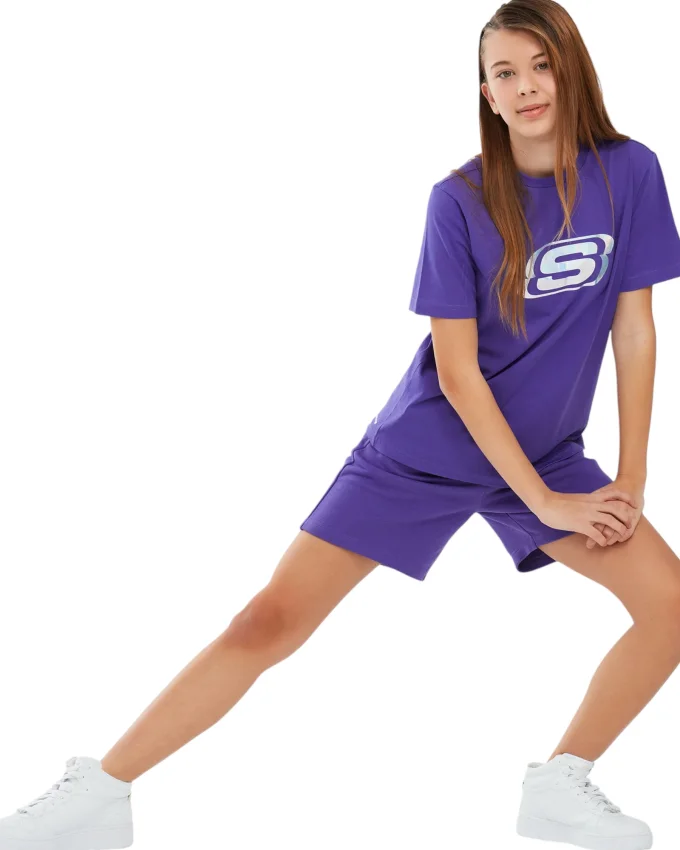 Skechers Essential G 3 Inch Mor Çocuk Şort - 2