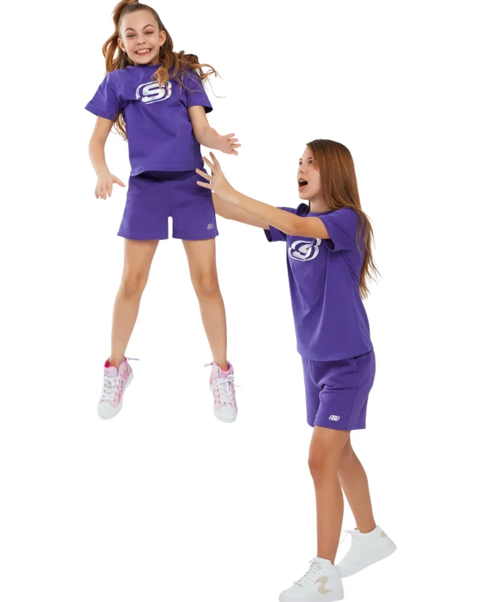 Skechers Essential G 3 Inch Mor Çocuk Şort - 1