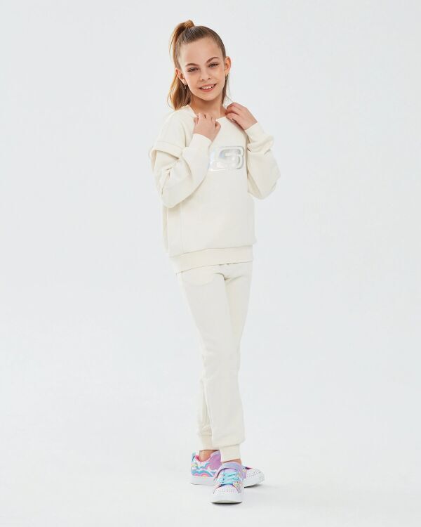 Skechers Essential Crew Neck Beyaz Çocuk Sweatshirt - Skechers (1)