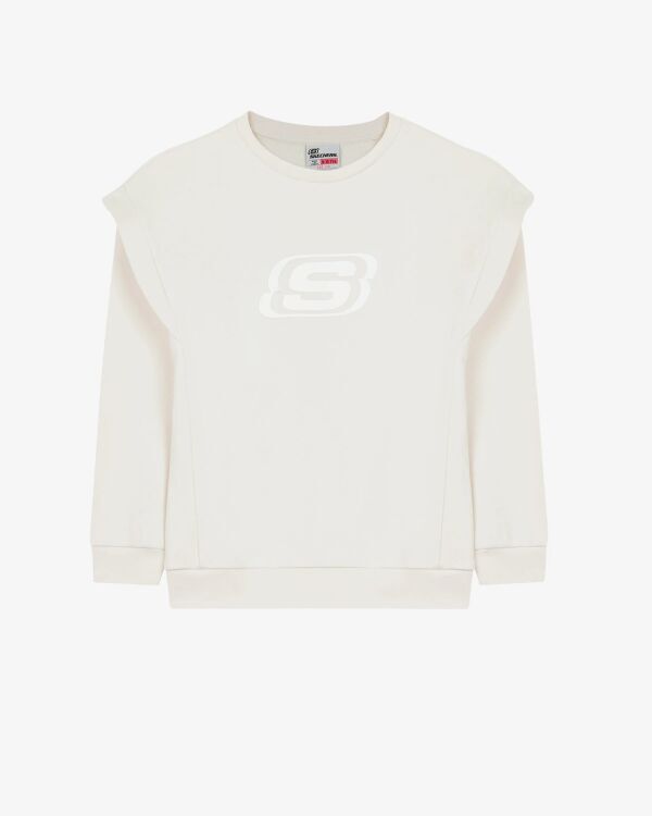 Skechers Essential Crew Neck Beyaz Çocuk Sweatshirt - 6
