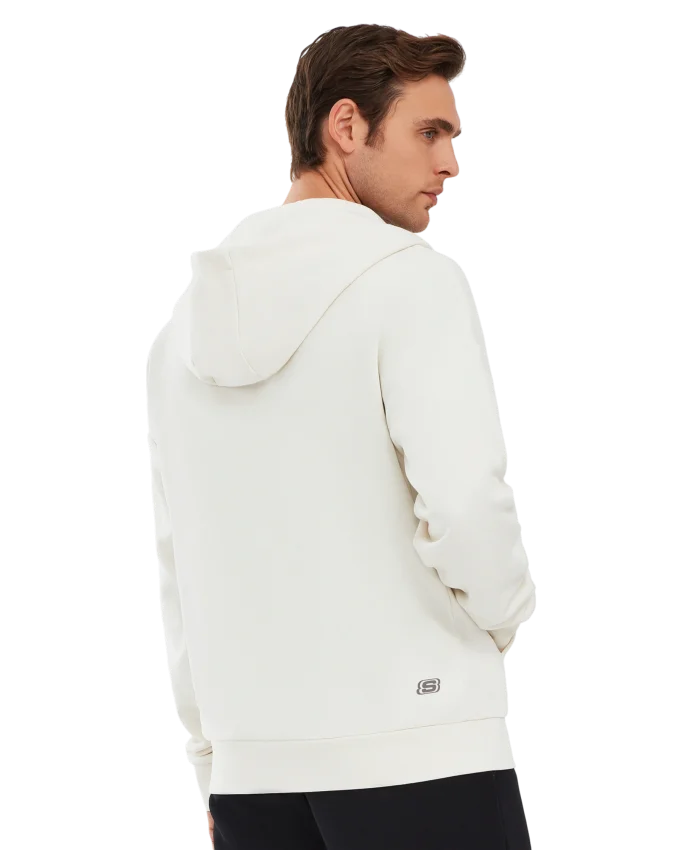 Skechers Essential Full Zip Hoodie Beyaz Erkek Sweatshirt - 3