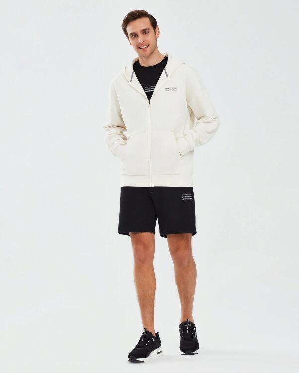Skechers Essential M Full Zip Hoodie Sweatshirt BEYAZ Erkek Sweatshirt - 4
