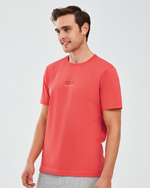 Skechers Essential M Short Sleeve T-Shirt KIRMIZI Erkek Tshirt - 2