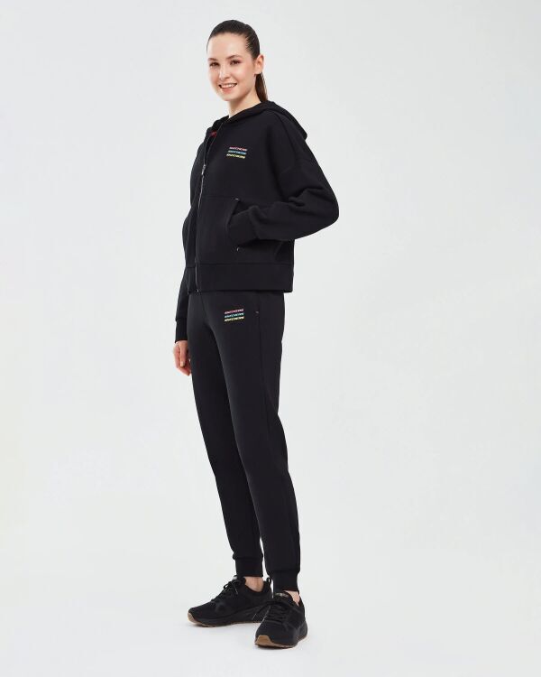 Skechers Essential W Full Zip Hoodie Sweatshirt SİYAH Kadın Sweatshirt - 4
