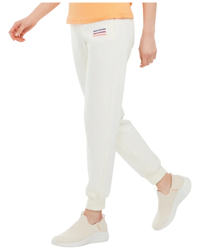 Skechers Essential W Jogger Sweatpant BEYAZ Kadın Eşofman Altı - 4
